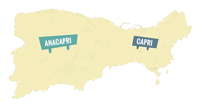 Map of the Capri Island