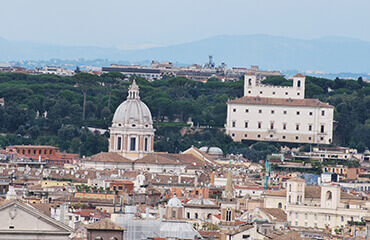 The Janiculum is a hill in western Rome
